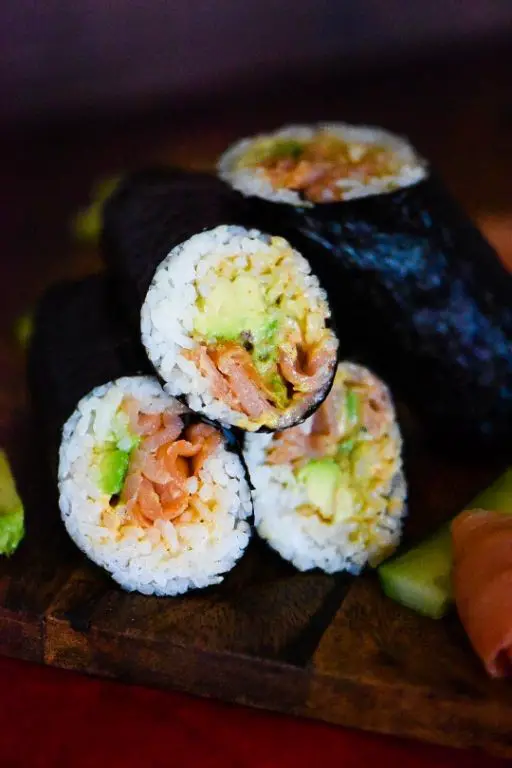 Sushi Burrito with Spicy Mayo