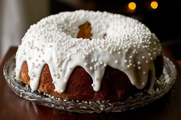 Sweet Cherry and Almond Winter Cake