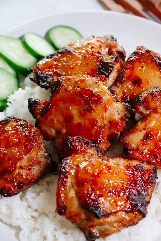 Sweet Chili Air Fryer Chicken Thighs