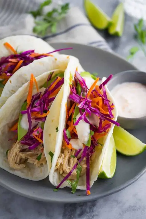 Sweet Chili Shredded Chicken Tacos