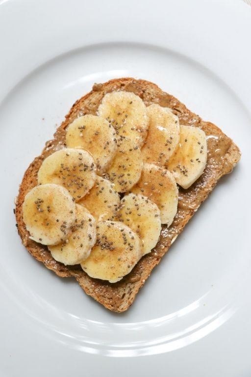 Sweet Plantain and Almond Butter Toast
