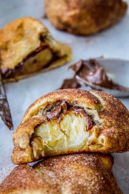 Sweet Plantain and Nutella Stuffed Pastries