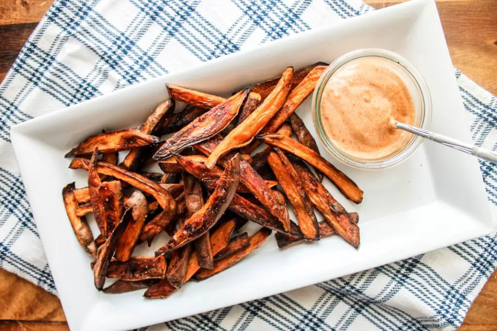 Sweet Potato Fries with Chipotle Aioli