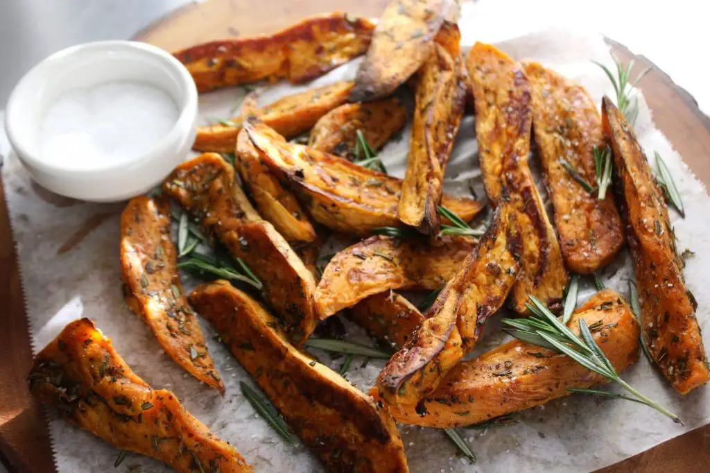 Sweet Potato Wedges with Rosemary