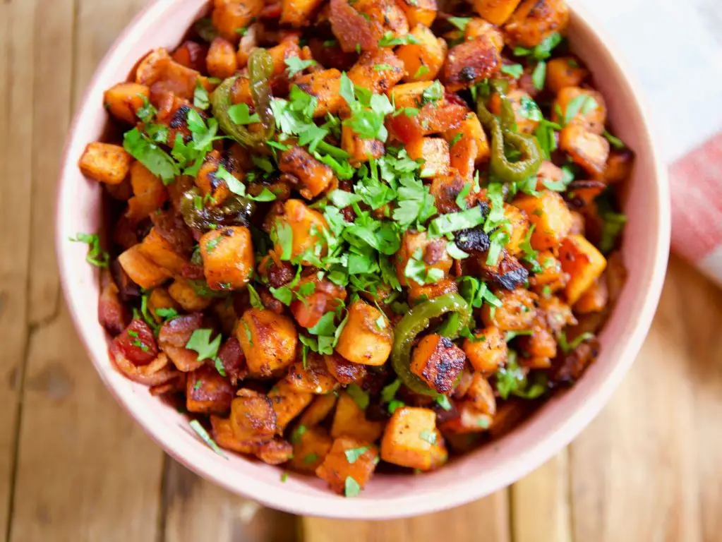 Sweet Potato and Bacon Hash