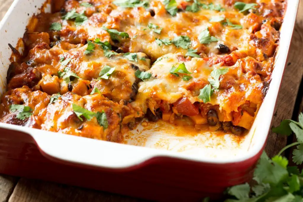 Sweet Potato and Black Bean Air Fryer Casserole
