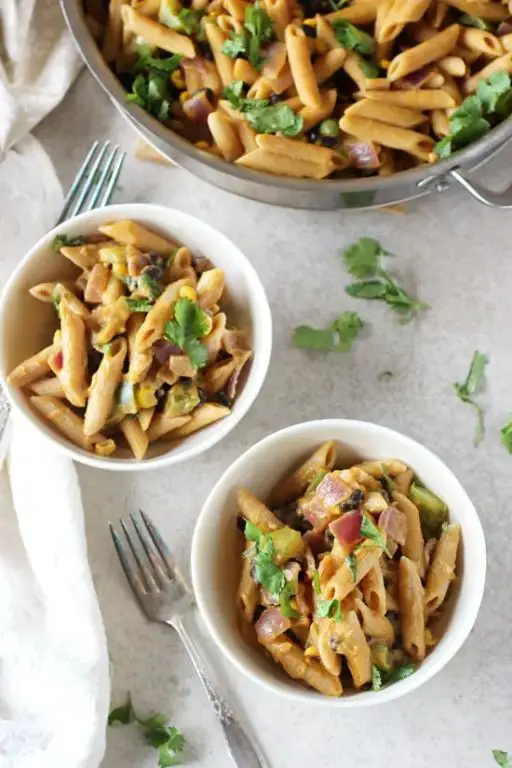 Sweet Potato and Black Bean Baked Penne