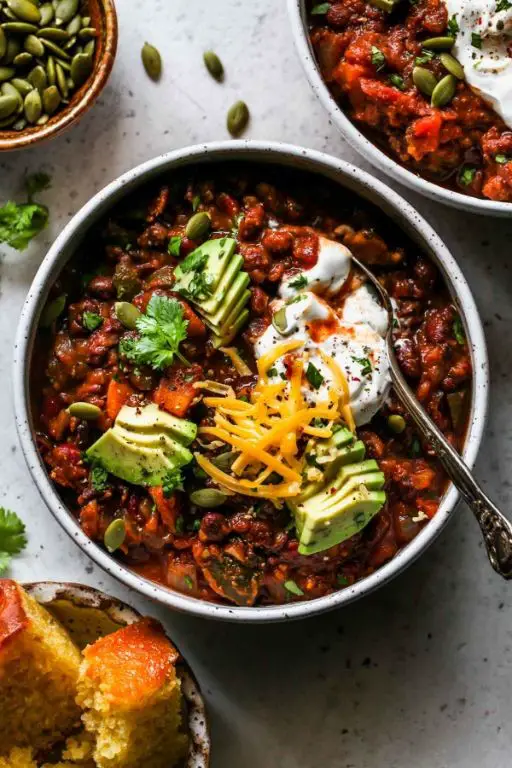 Sweet Potato and Black Bean Crock Pot Chili