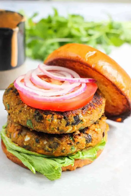 Sweet Potato and Black Bean Patties in Air Fryer