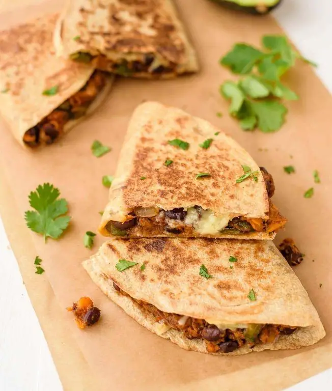 Sweet Potato and Black Bean Quesadilla