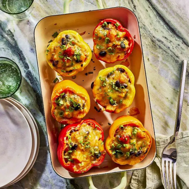 Sweet Potato and Black Bean Stuffed Peppers