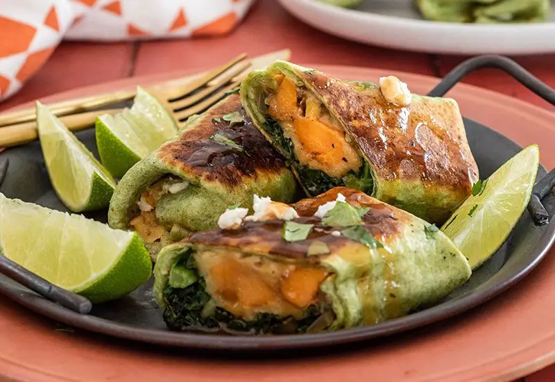 Sweet Potato and Kale Burritos