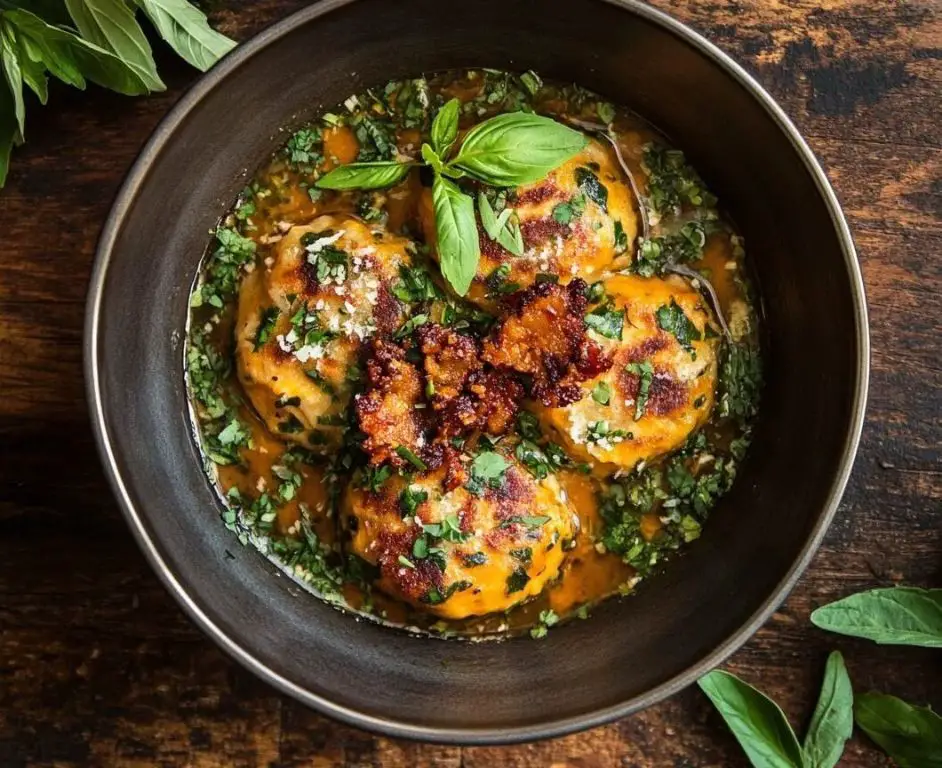 Sweet Potato and Kale Dumplings