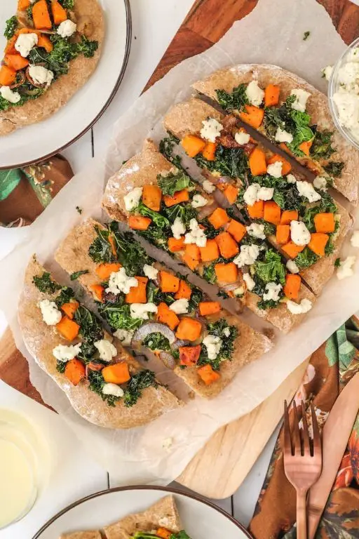 Sweet Potato and Kale Flatbread
