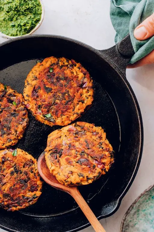 Sweet Potato and Kale Fritters in Air Fryer