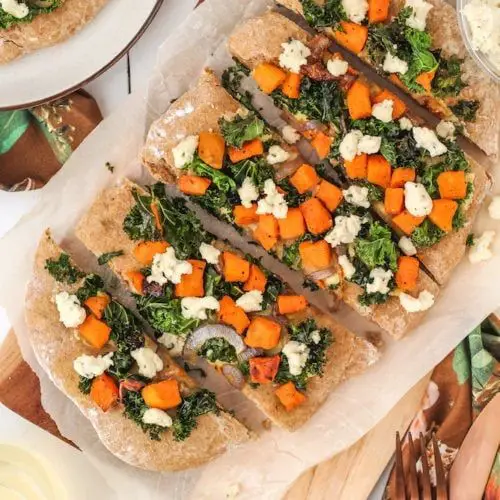 Sweet Potato and Kale Vegan Flatbread