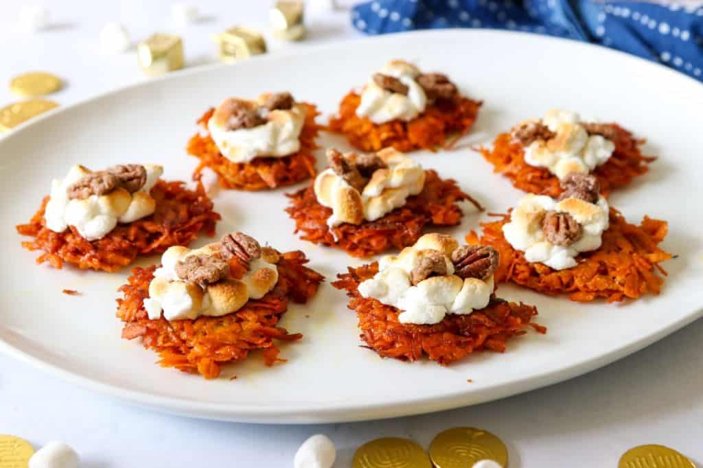 Sweet Potato and Marshmallow Blintzes