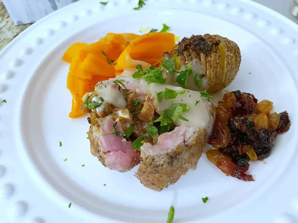 Sweet Potato and Pecan Stuffed Pork Loin