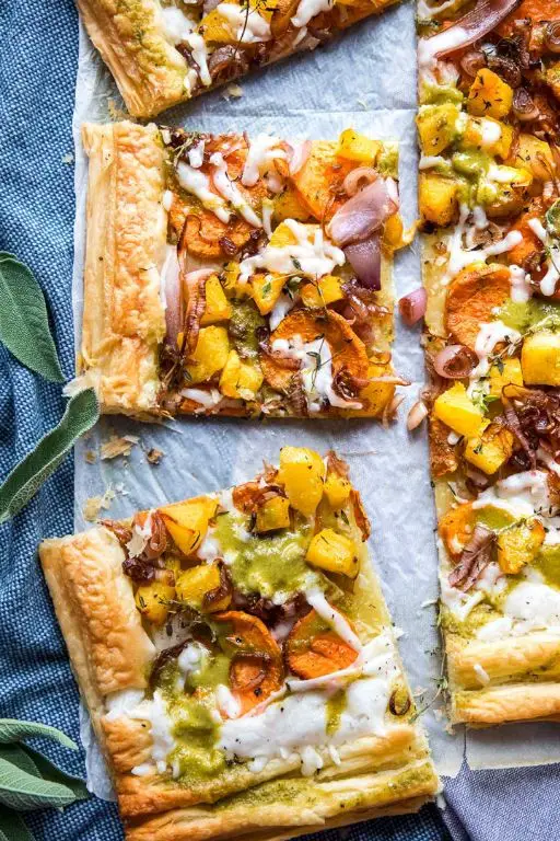 Sweet Potato and Sage Puff Pastry Tartlets
