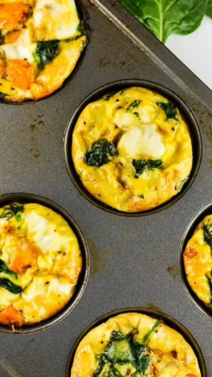Sweet Potato and Spinach Egg Muffins