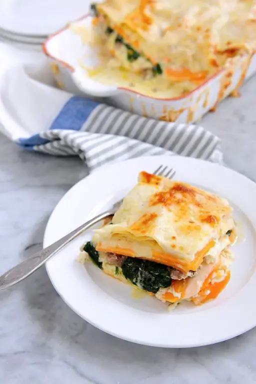 Sweet Potato and Spinach Lasagna