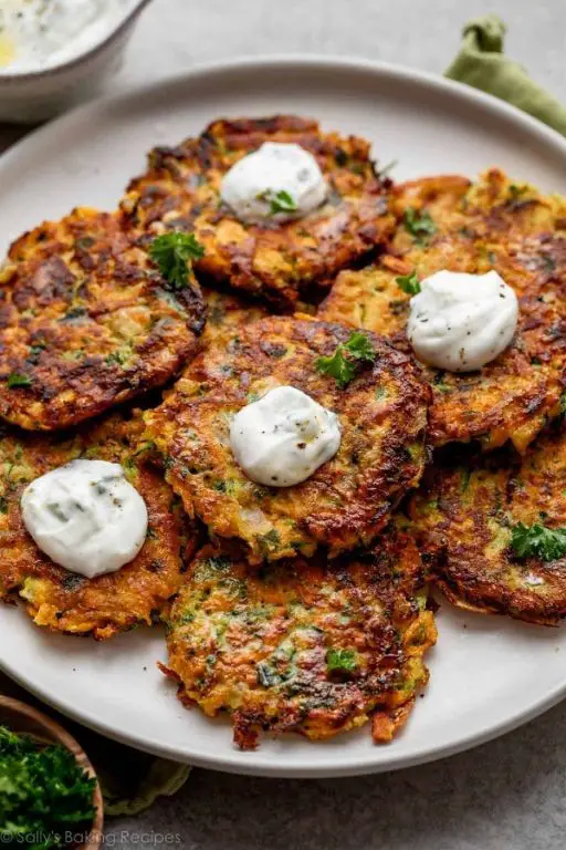 Sweet Potato and Zucchini Fritters