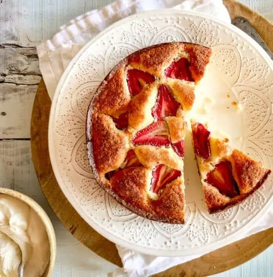 Sweet Strawberry Ricotta Torta