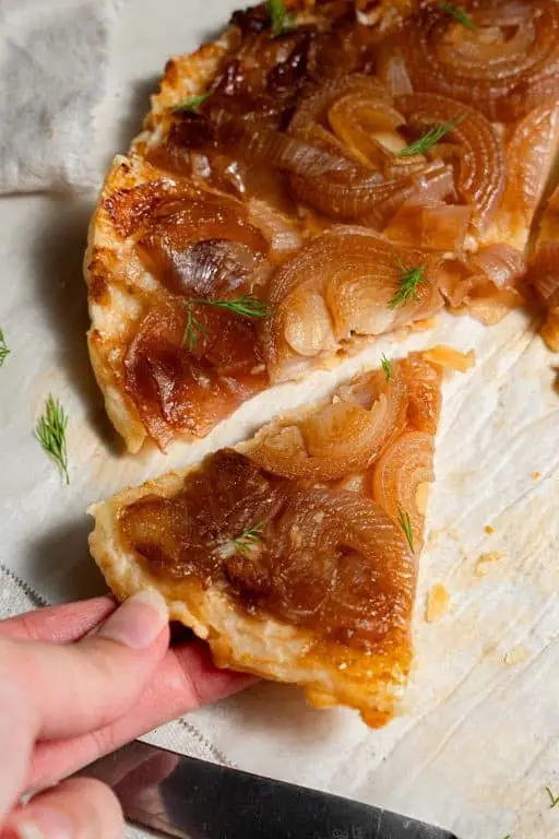 Sweet and Salty Caramelized Onion Tart
