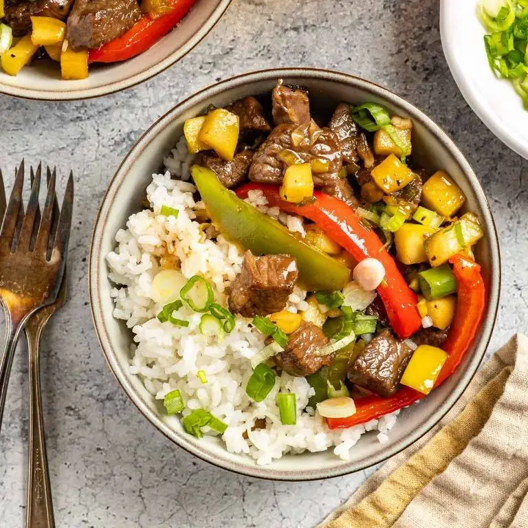 Sweet and Sour Beef and Bell Peppers