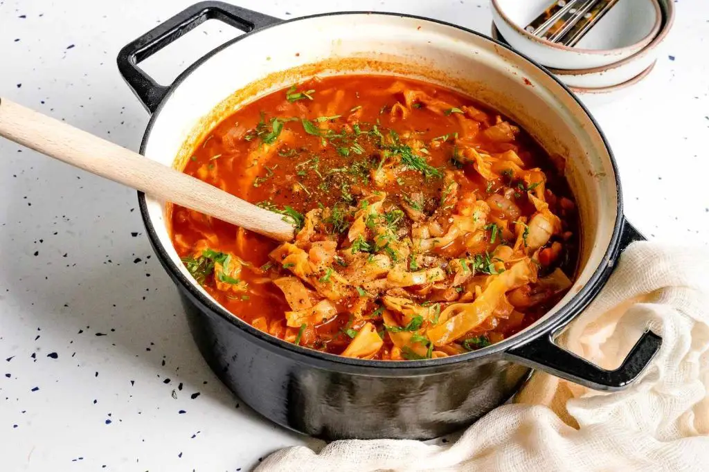 Sweet and Sour Cabbage and Carrot Stew