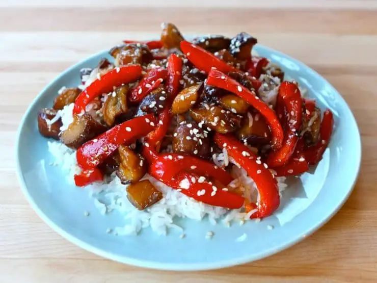 Sweet and Sour Chinese Eggplant
