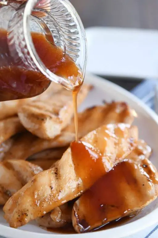 Sweet and Sour Grilled Chicken Strips