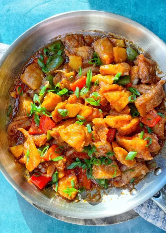 Sweet and Sour Igado with Pineapple Juice