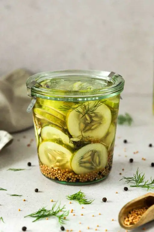 Sweet and Sour Pickled Cucumbers