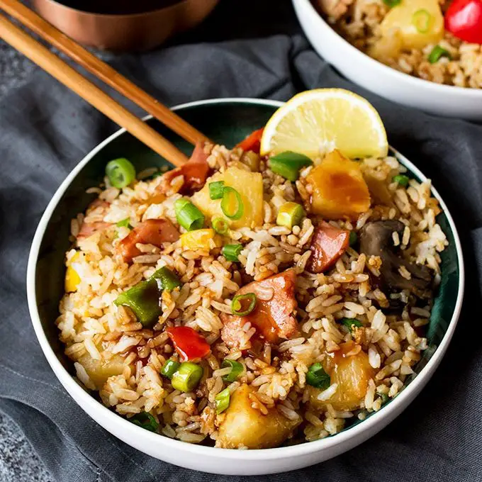 Sweet and Sour Pineapple Fried Rice