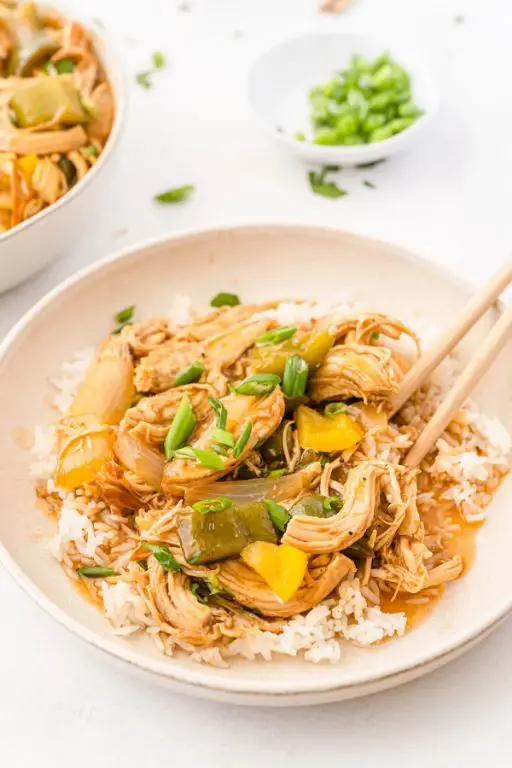 Sweet and Sour Shredded Chicken Stir-Fry