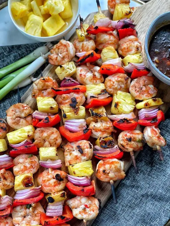 Sweet and Sour Shrimp Skewers