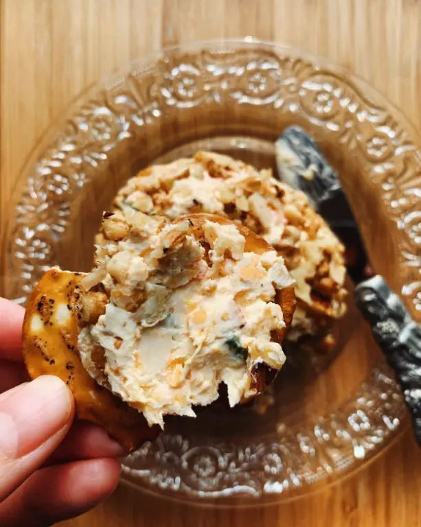 Sweet and Spicy Cheese Ball with Cream Cheese