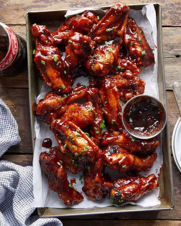 Sweet and Sticky Barbecued Chicken Wings