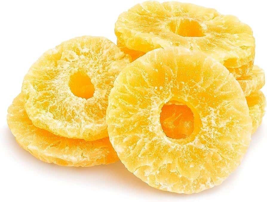 Sweet and Tangy Dehydrated Pineapple Rings