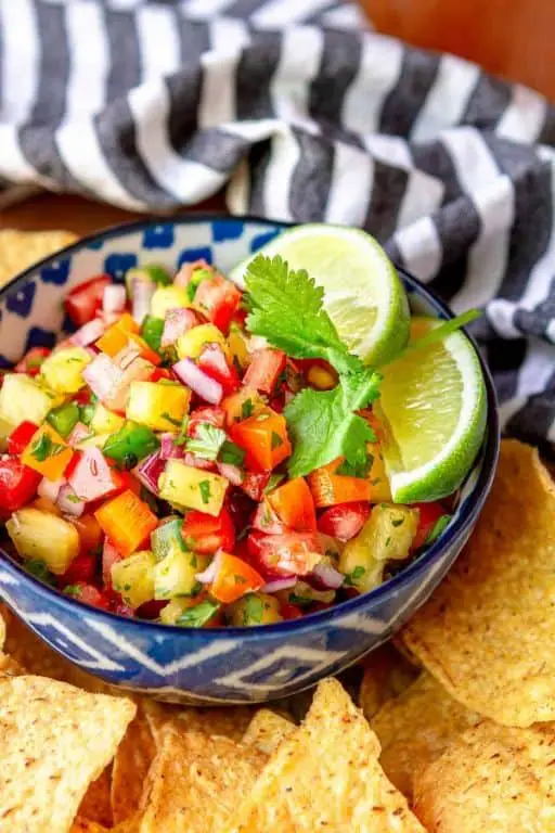 Sweet and Tangy Pineapple Salsa with Jalapeños
