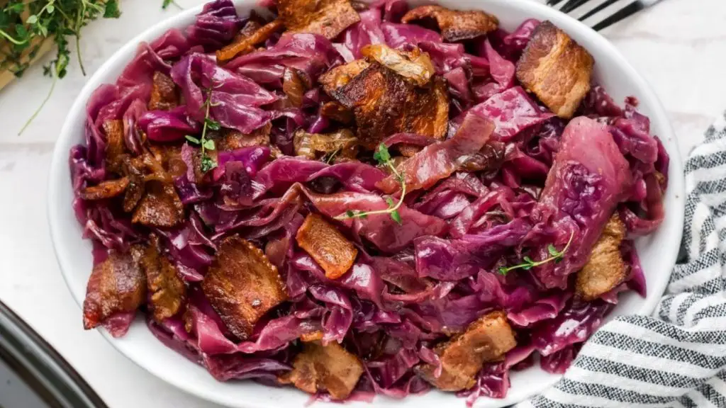 Sweet and Tangy Slow Cooker Cabbage
