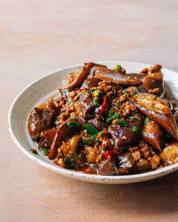 Szechuan Eggplant in Garlic Sauce