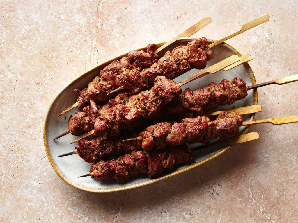 Szechuan Lamb Skewers with Cumin
