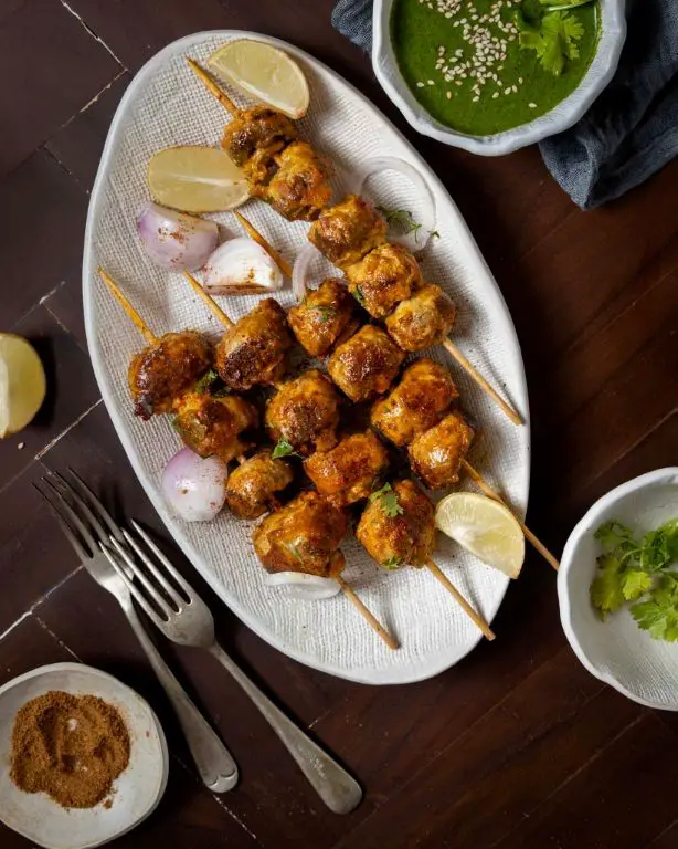 Tandoori Mushroom Skewers
