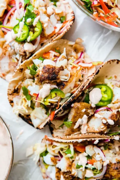 Tangy Eastward Fish Tacos