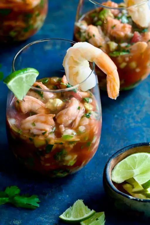 Tangy Lime and Cilantro Shrimp Cocktail
