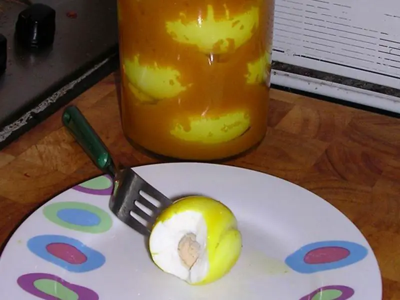 Tangy Mustard Pickled Eggs
