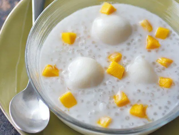 Tapioca Pearl Pudding with Coconut Milk