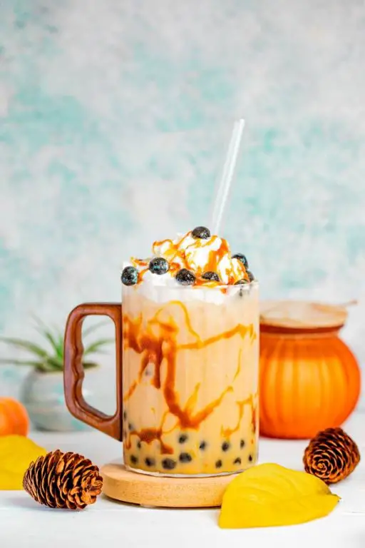 Tapioca Pearl Pumpkin Spice Latte